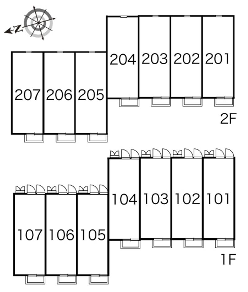 レオパレスグラン・エスペランサ 間取り配置図