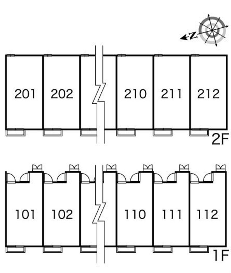 レオパレスエストゥベンダ 間取配置図