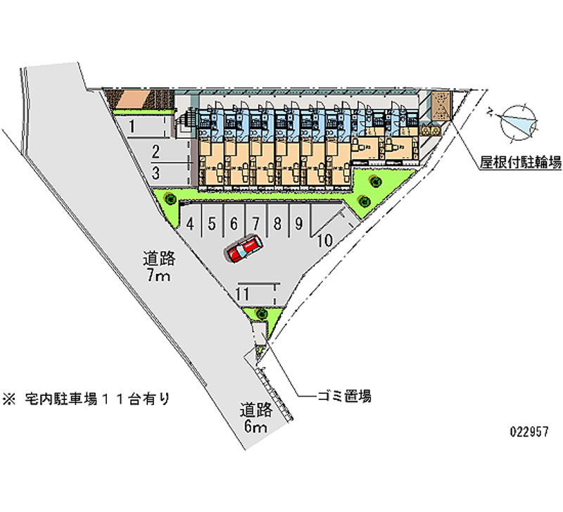 22957 Monthly parking lot