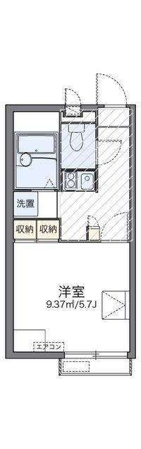 レオパレス八景 間取り図