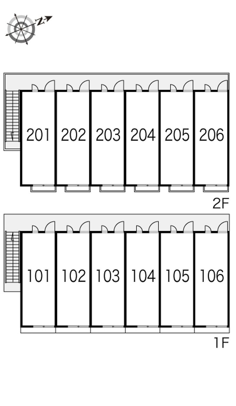 レオパレス西七条 間取配置図