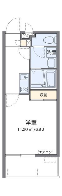 クレイノＩｓｈｉｎｂａｒｕ 間取り図