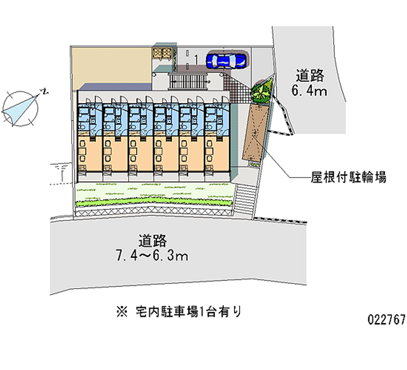 レオパレステナマント　２４ 区画図