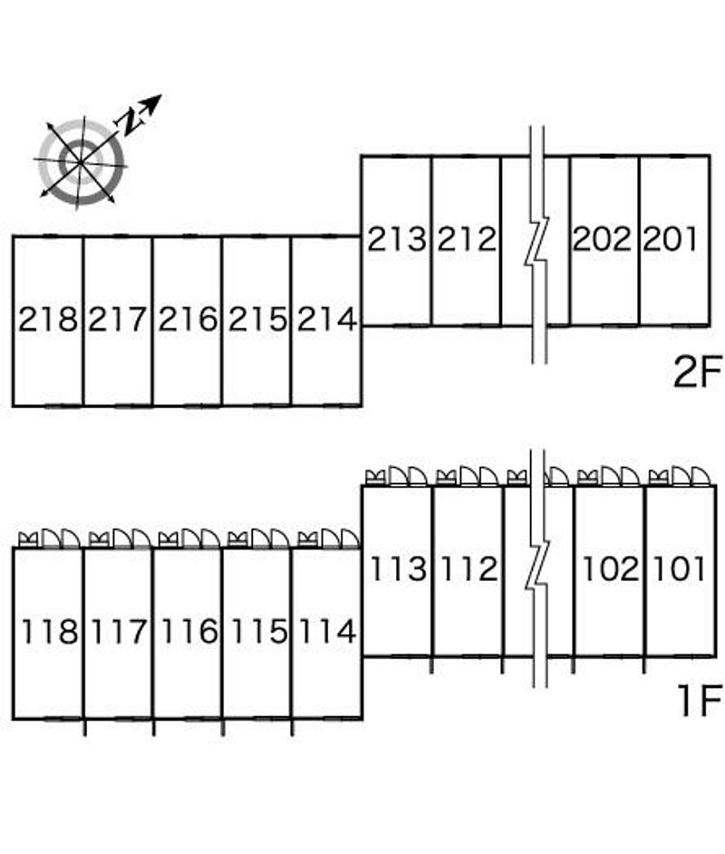 レオパレスエスポワール 間取配置図