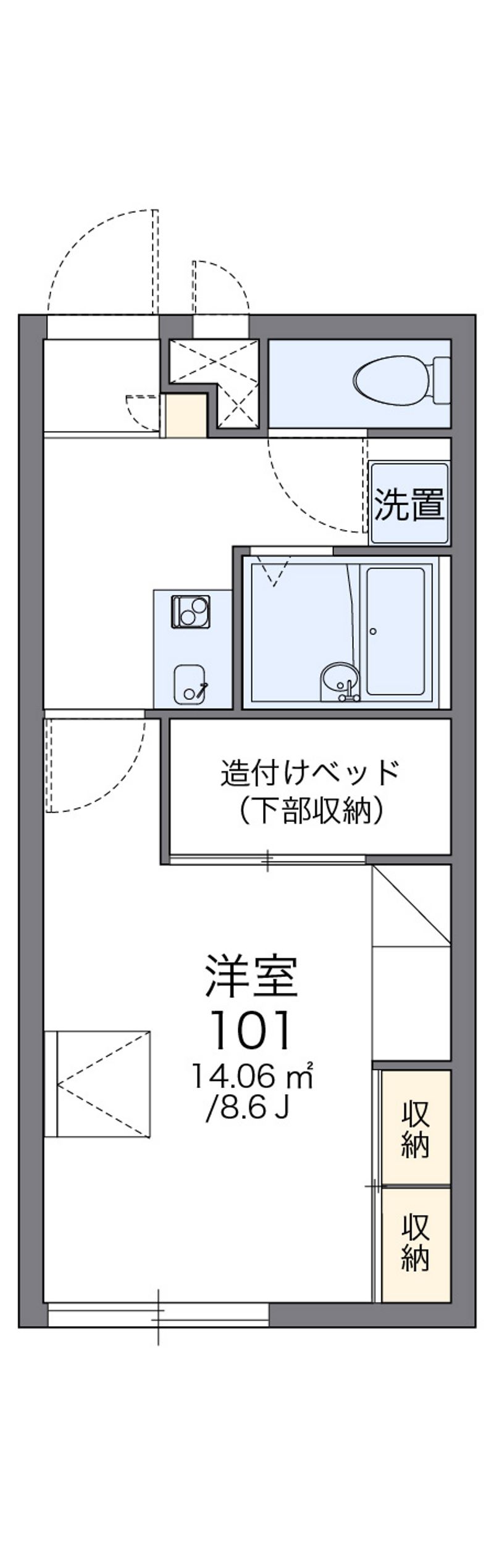 レオパレスすずらん 間取図