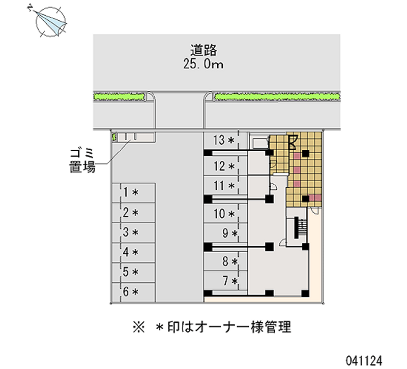 レオパレスＧｒｅｅｎ　Ｈｉｌｌ 区画図