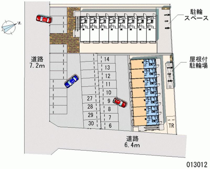 レオパレスファザーンＢ 月極駐車場