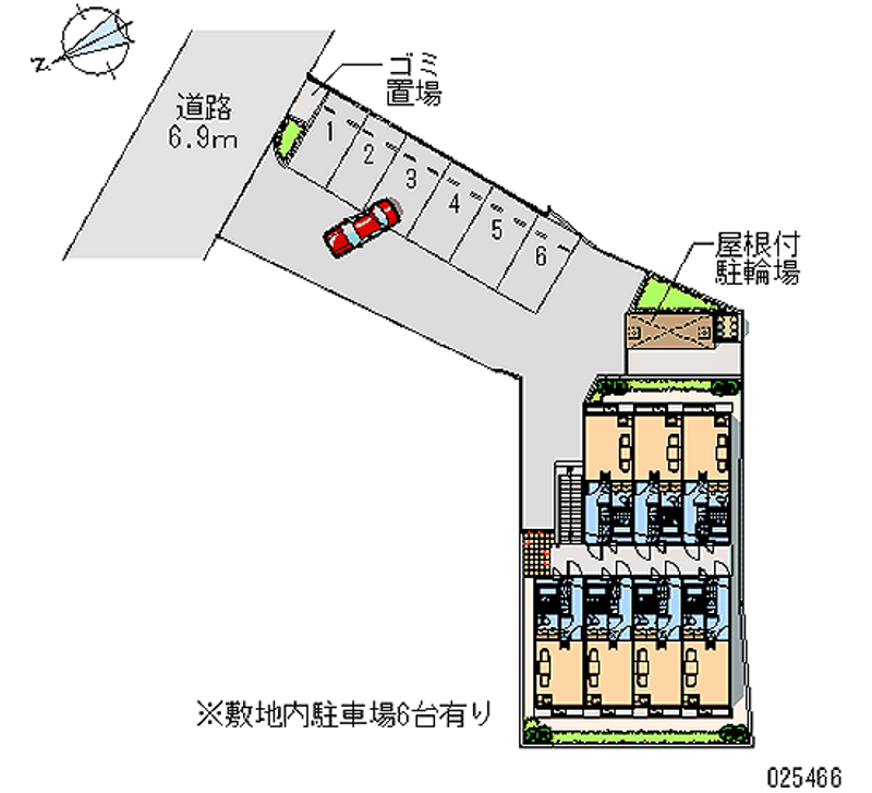 レオパレスエスポワール藤阪 月極駐車場