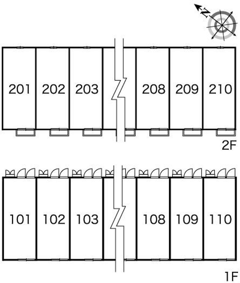 レオパレススワン　ステージ 間取配置図
