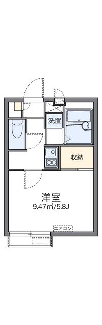 レオパレスメゾン錦 間取り図