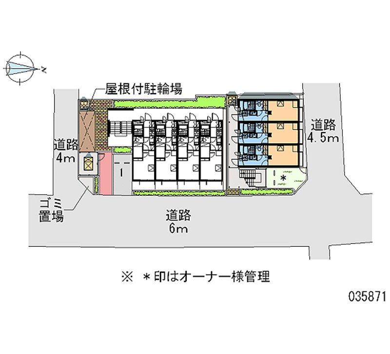 レオパレス高瀬ヒュッテ２ 区画図