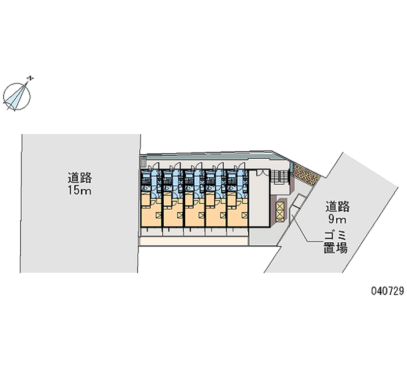 レオパレスひらかた 区画図