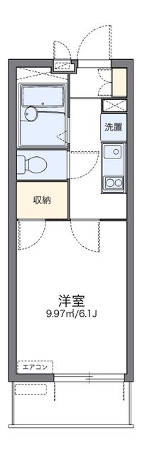 レオパレス中川Ⅱ 間取り図