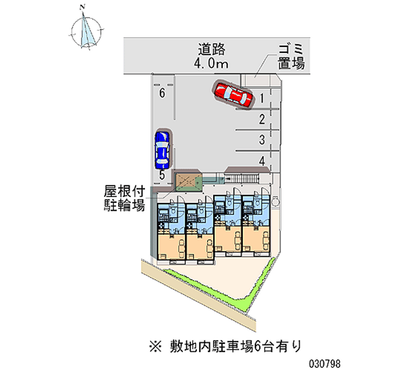 レオパレス足高 月極駐車場