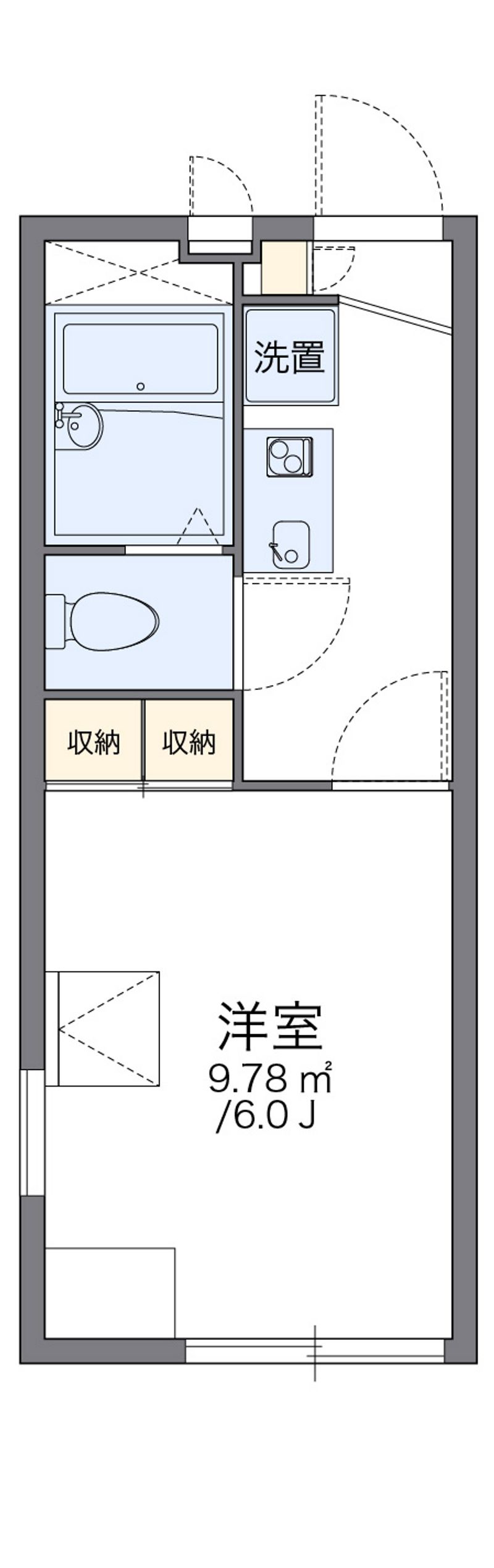 レオパレス都岡 間取り