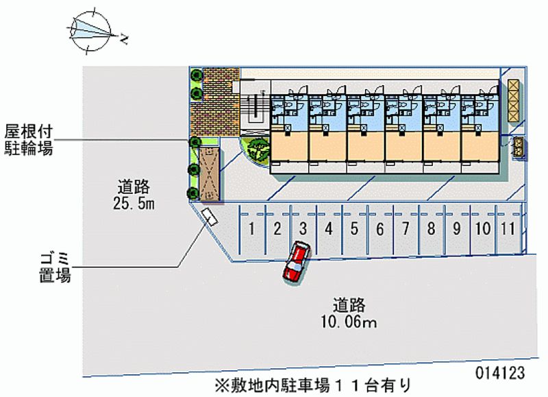 レオパレスサンメッセ 月極駐車場