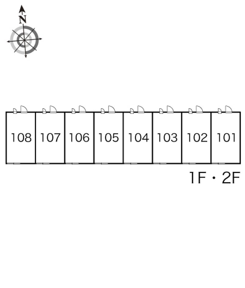 レオパレスドリームⅡ 間取配置図
