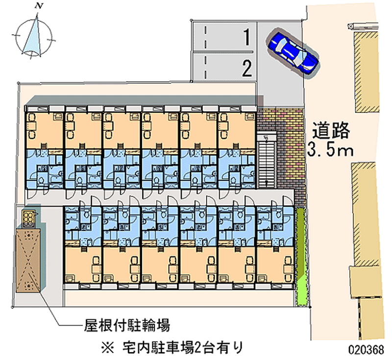 レオパレス北青木 区画図