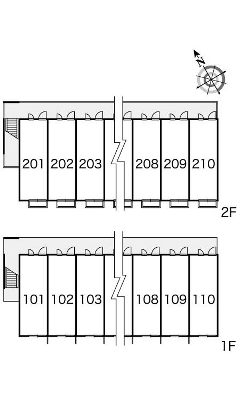 レオパレス一刻館 間取り配置図