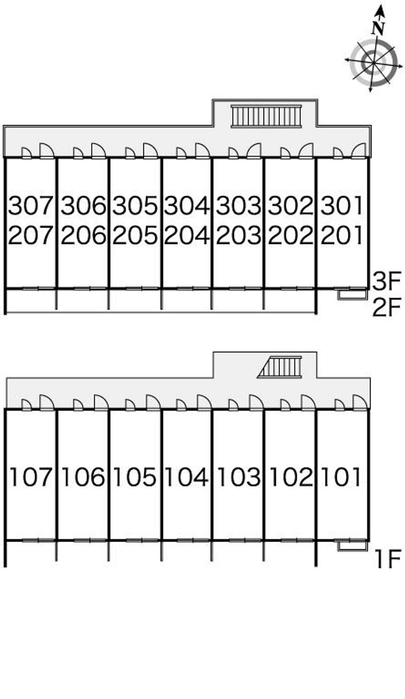 レオパレス常盤台 間取配置図