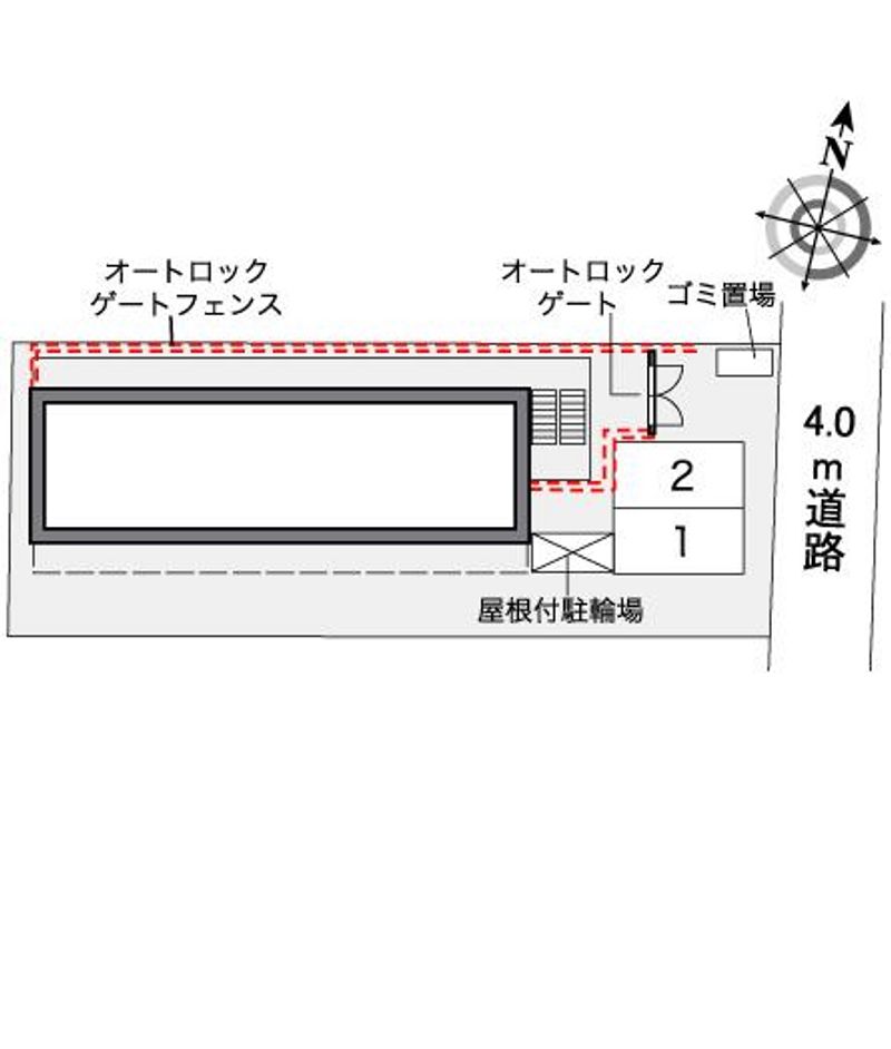 レオパレスＹＯＳＨＩＮＯ 配置図