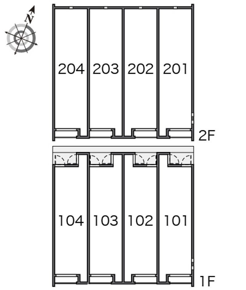 クレイノ天愛 間取り配置図