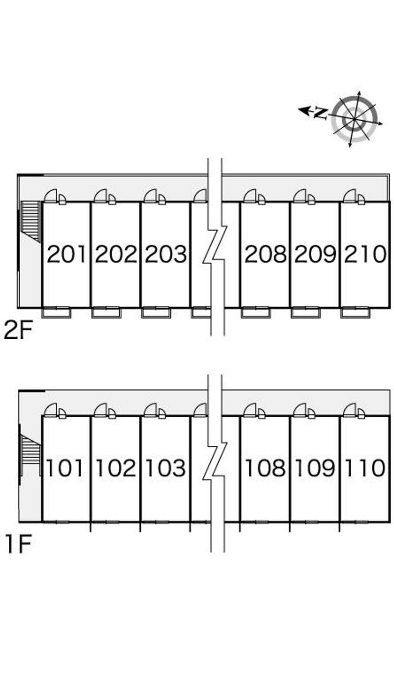 レオパレスヴィブレＪＫ 間取配置図