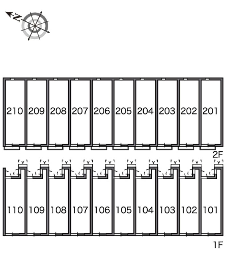 レオネクスト新座ブルー 間取配置図