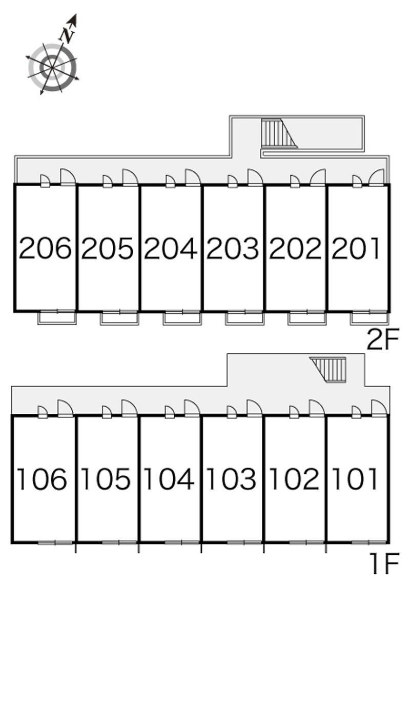 レオパレスポラリス　エクレール 間取配置図