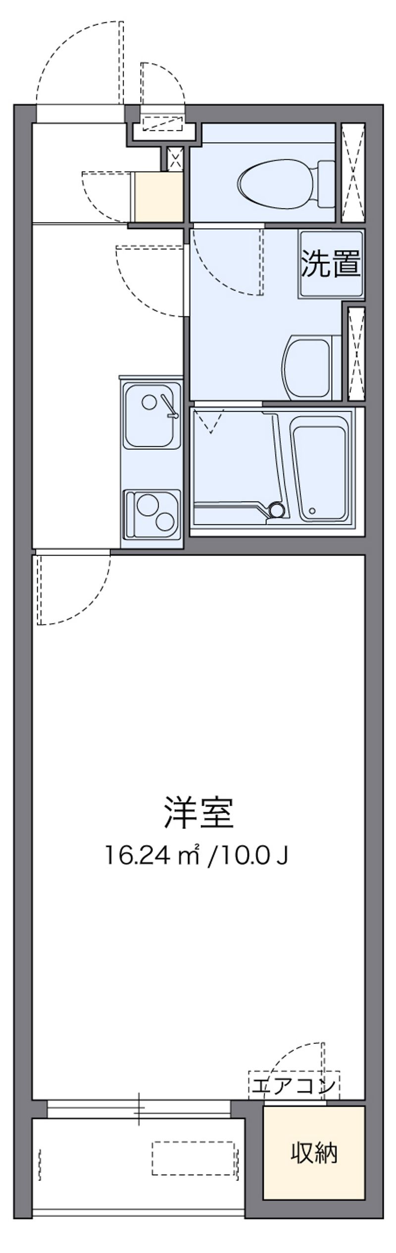 クレイノ堀池 間取図
