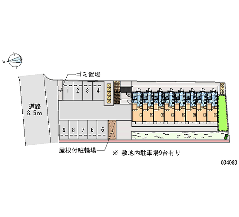 レオパレス逢阪 月極駐車場