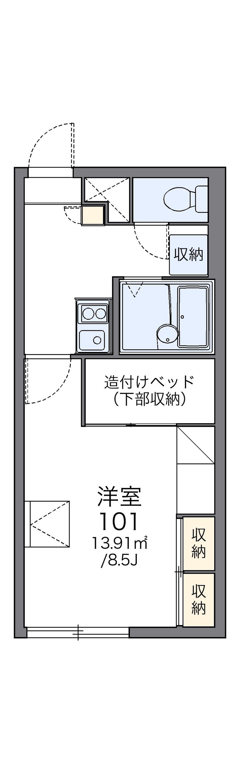 レオパレスソレーユⅠ 間取図