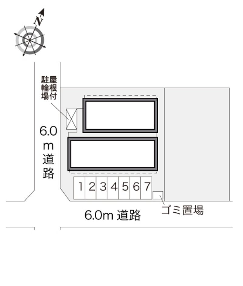 レオパレスリンデンバウム 配置図
