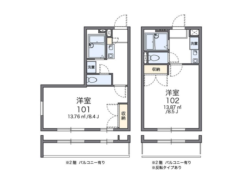 レオパレスＰＡＮＴＨＥＯＮ 間取図