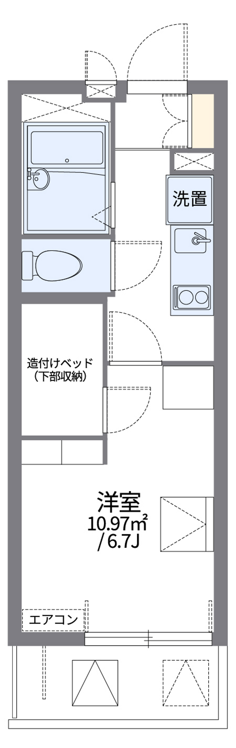 レオパレスグレイスⅢ 間取り