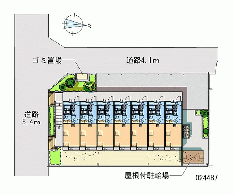 レオパレスかすみ 区画図