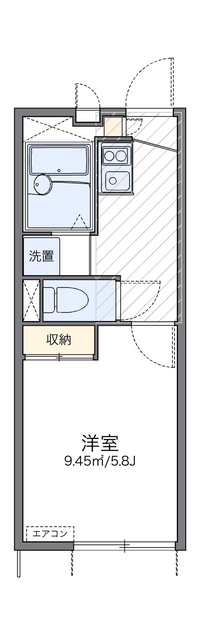 レオパレスフォレスト 間取り図