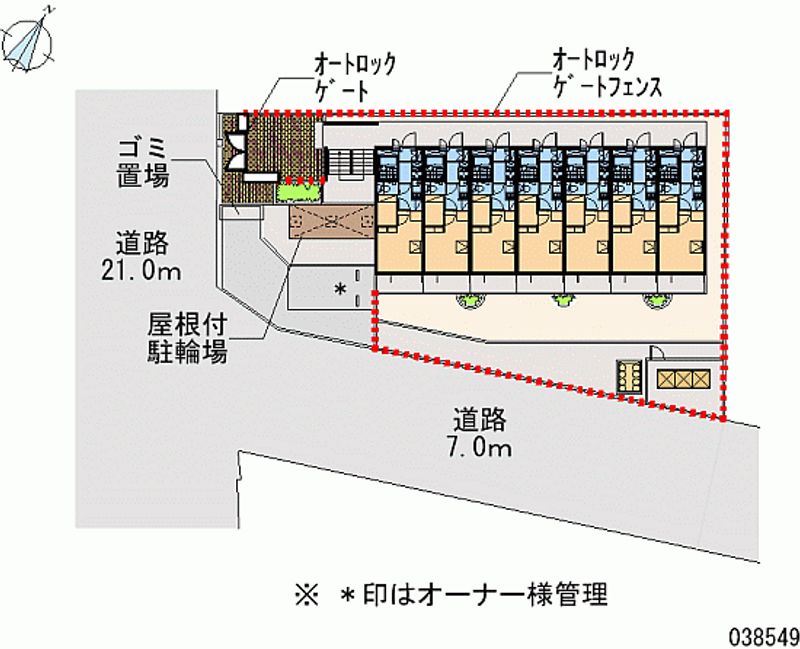 レオパレスゆめ咲 区画図