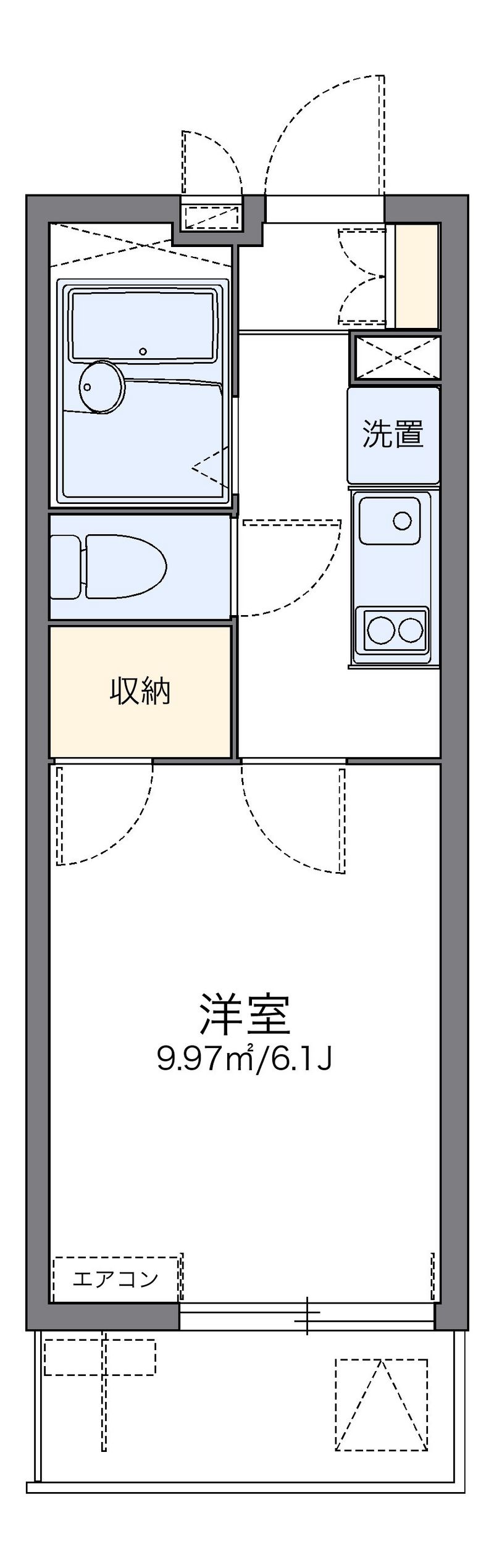 レオパレスセディチ 間取図