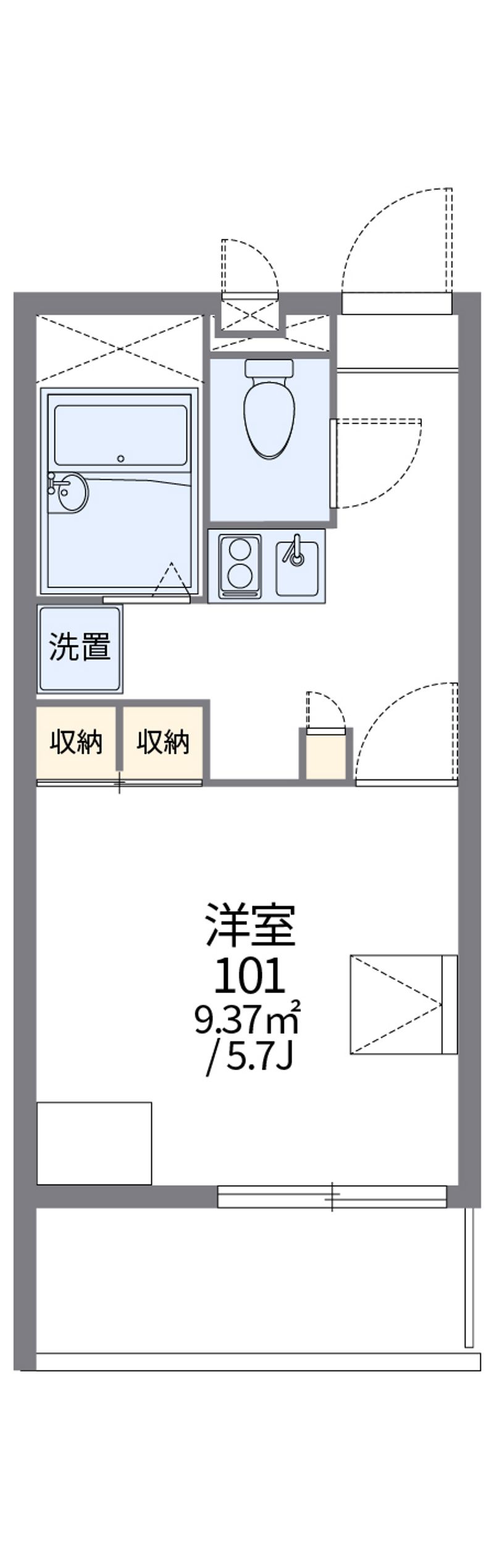 レオパレスルーメン 間取図