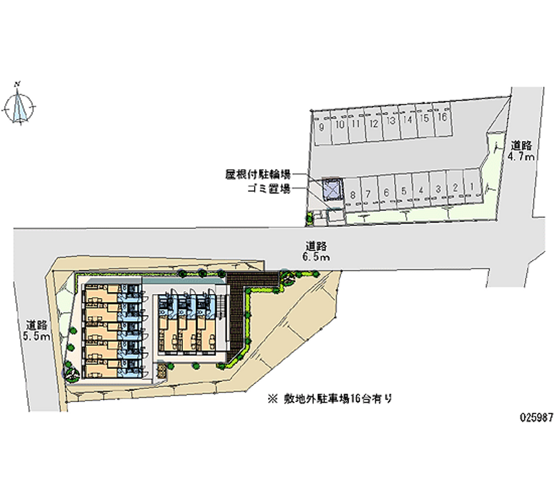 25987月租停车场