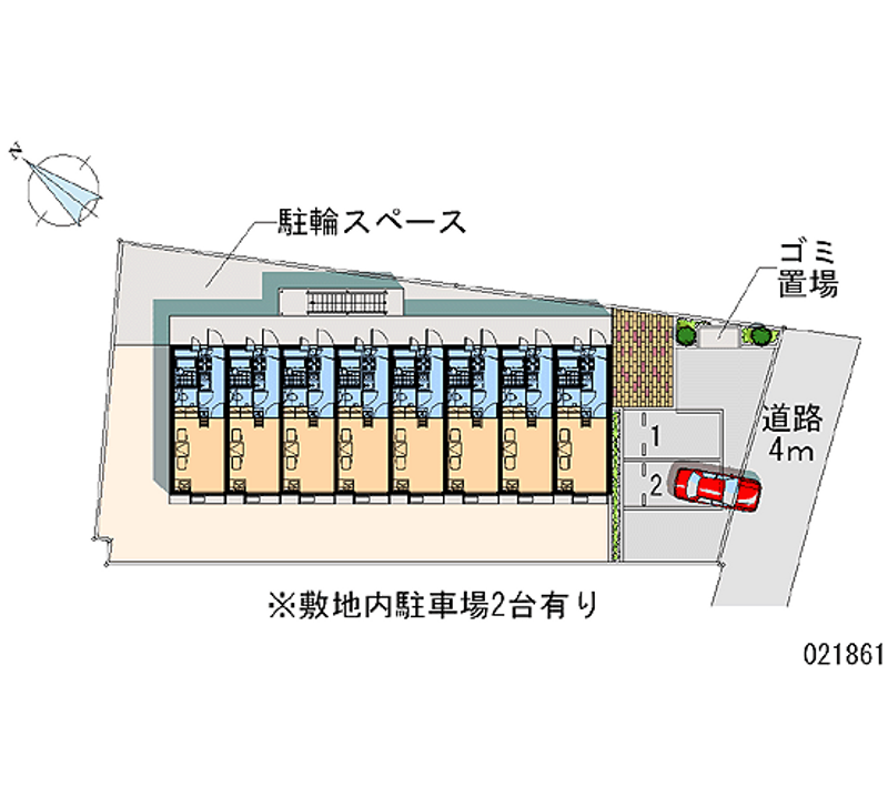 レオパレスオリバ川崎 月極駐車場