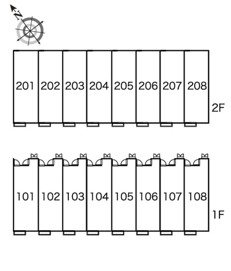 レオパレスサルビア 間取り配置図