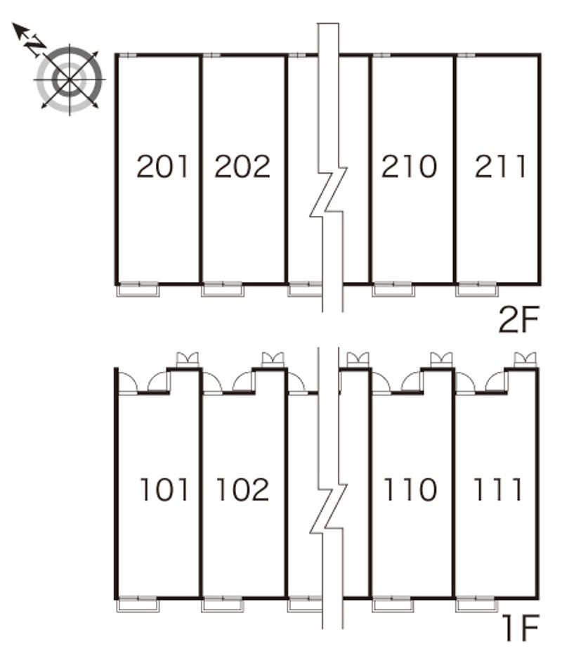 レオパレスエスペランサ 間取配置図