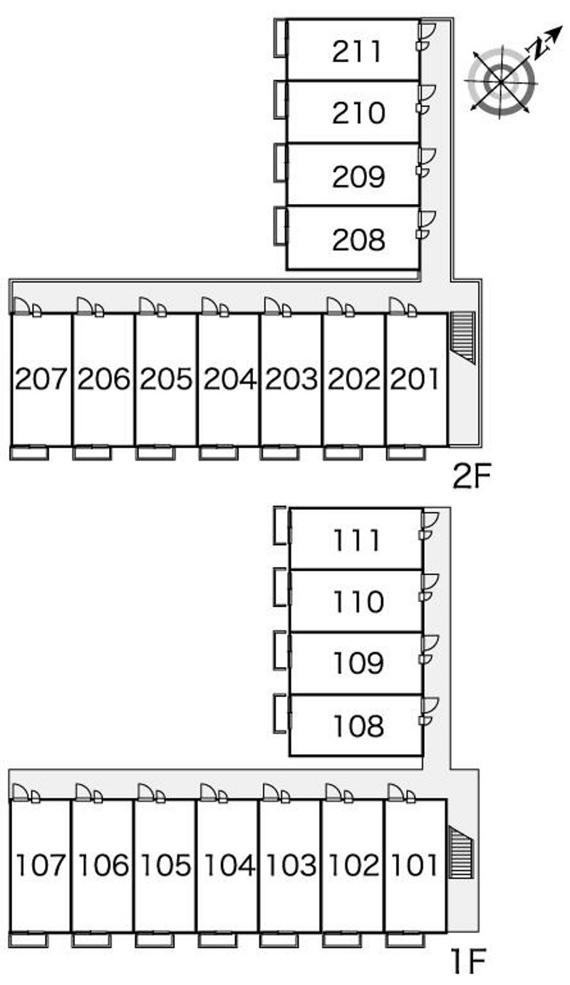 レオパレスシャルム 間取配置図