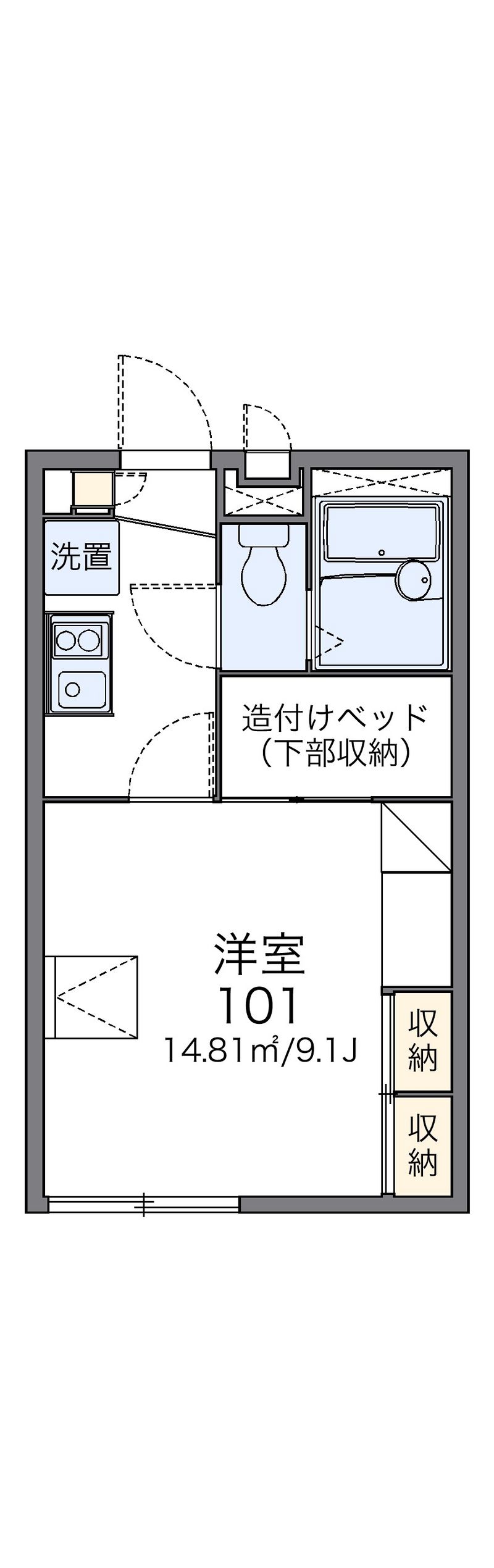 レオパレス西京 間取図