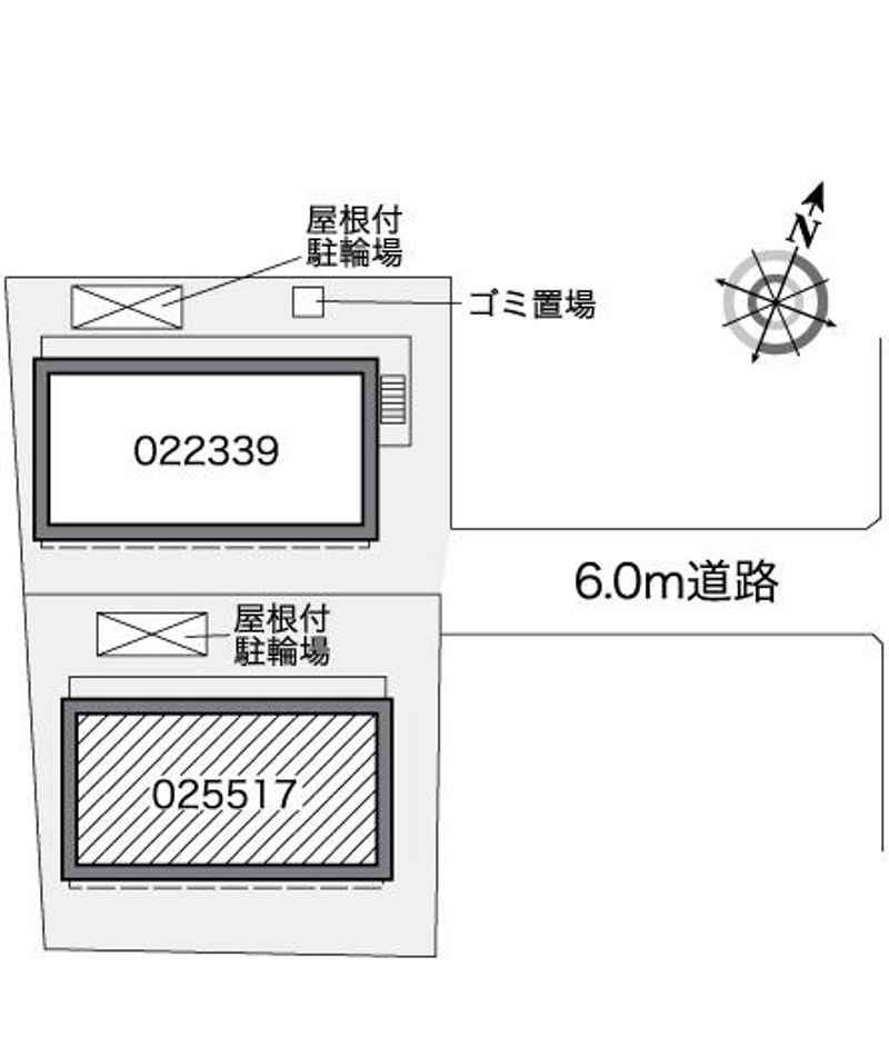 レオパレスオリーブハウスⅡ 配置図