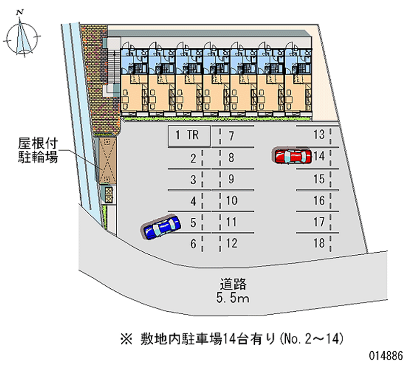 14886 Monthly parking lot