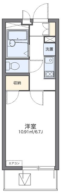 レオパレスフジニューコート 間取り図