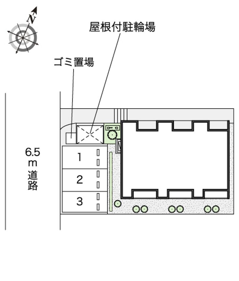 レオネクストＥＮＩＳＨＩ 駐車場